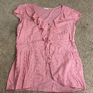 Live Life by Sanctuary size XL eyelet blouse